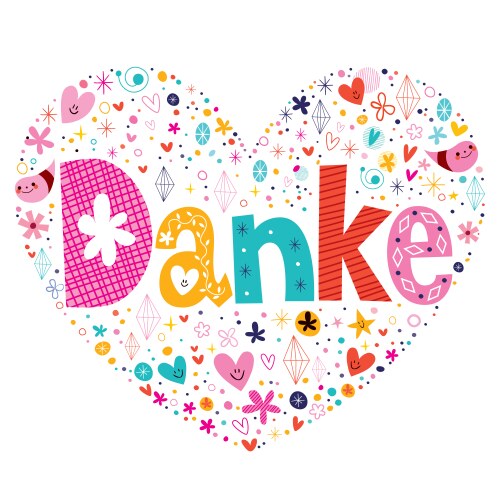 Danke card german Vector Images & Graphics for Commercial Use