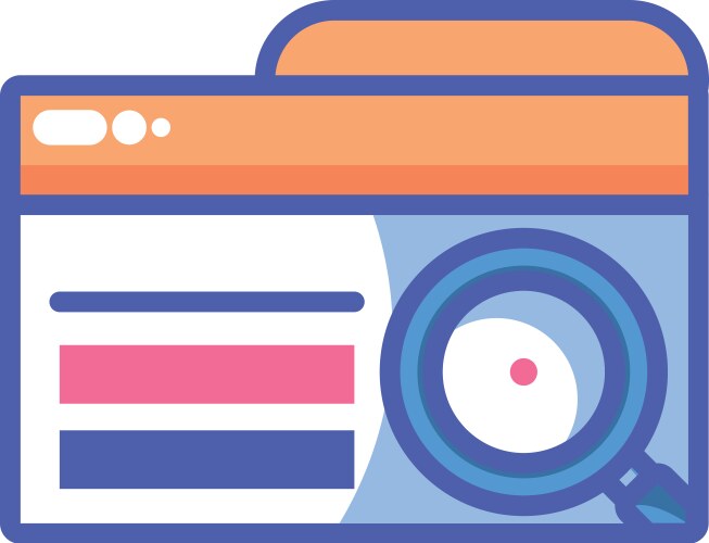Website code optimization and web programming vektorbild