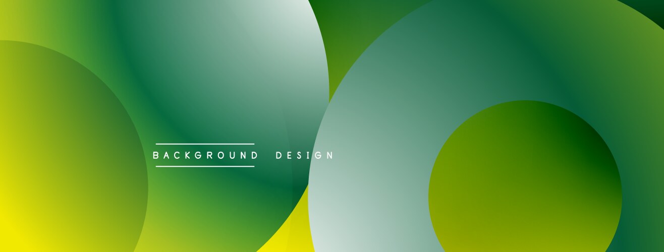 Abstract gradient background overlapping circles vector image