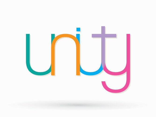 Unity Text Composition vector image