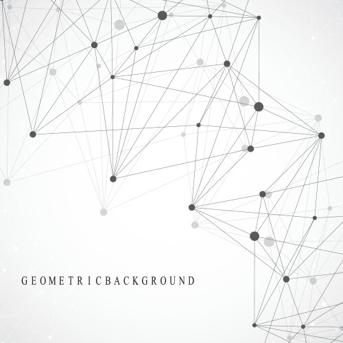Global network connection and big data vector image