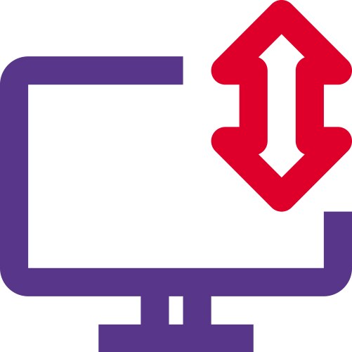 Transferring data between devices using a pc vector image