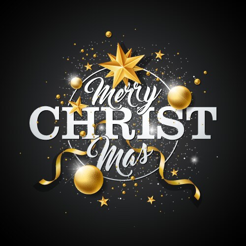 Merry christmas and happy new year 2025 greeting Vector Image