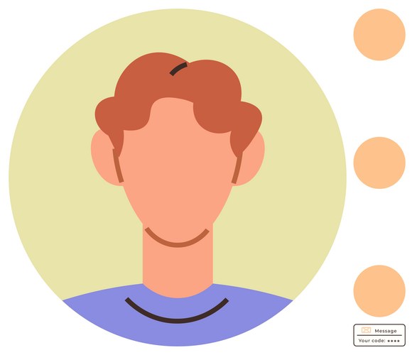 Profile avatar with notification elements – Royalty-Free Vector ...