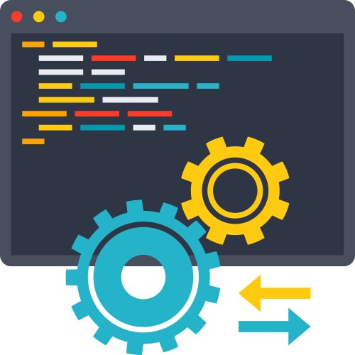 Application Programming Interface (API) Icons vector image