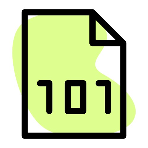 Binary code encryption for data security vector image