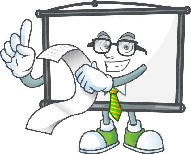 With menu empty project screen for presentation vector image