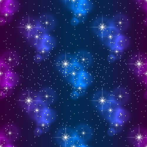 Mystical Starry Night Seamless Pattern – Royalty-Free Vector | VectorStock