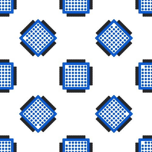 Line processor icon isolated seamless pattern vector image