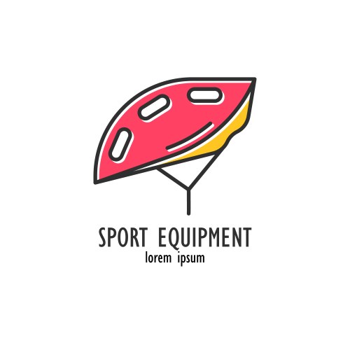 Modern Bike Helmet Vector Image