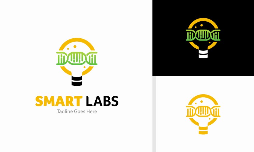 Smart lab logo design concept academy Royalty Free Vector