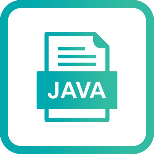 Java file document icon vector image