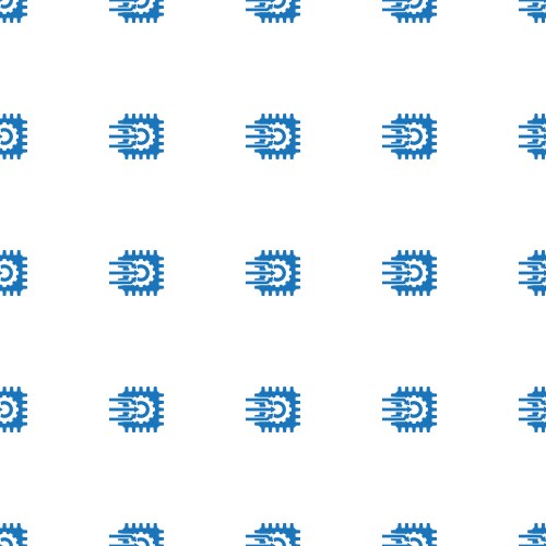 Machine learning icon pattern seamless isolated vector image