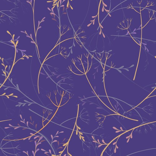 Floral pattern seamless background foliage Vector Image