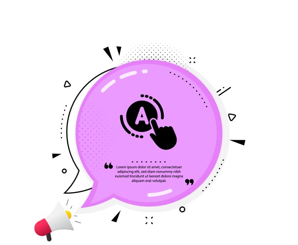 Ab testing icon ui test button sign vector image