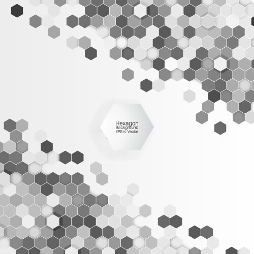Geometric background abstract hexagonal pattern vector image