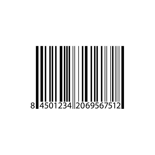 Unique bar code template information about Vector Image