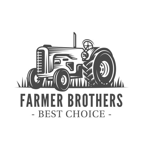 farm market label vector image