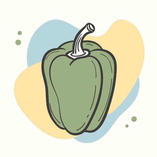 Black Pepper Silhouette Vector Image