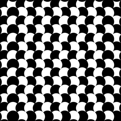 Seamless pattern with checkered-overlapping vector image