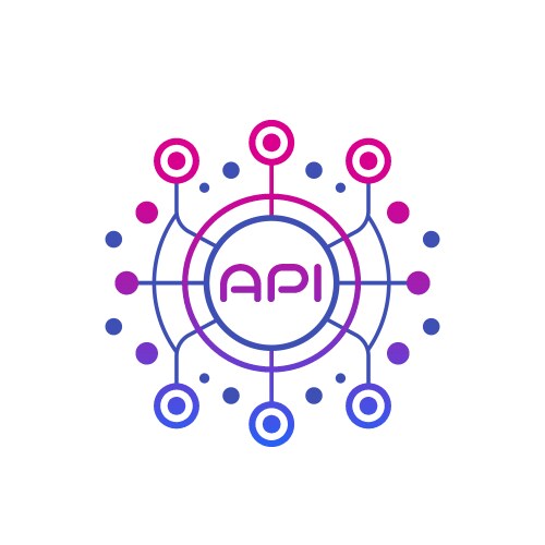 Api application programming interface vector image