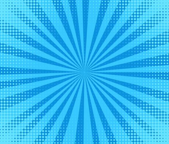 Pop art background cartoon blue texture Royalty Free Vector