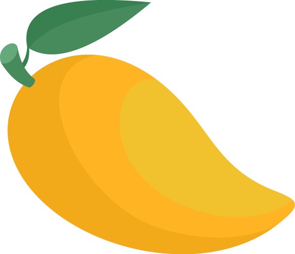 Mango in flat style Royalty Free Vector Image - VectorStock