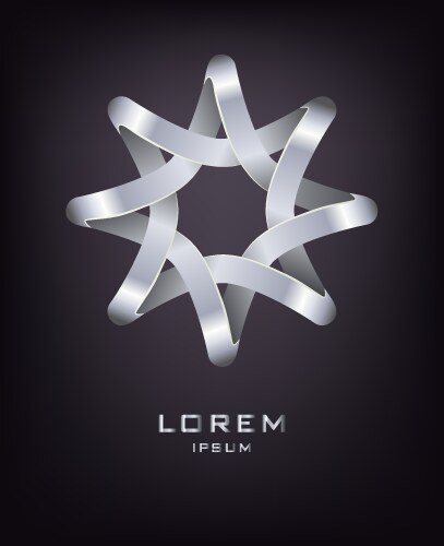 Tribal symbol in eight pointed star form Vector Image
