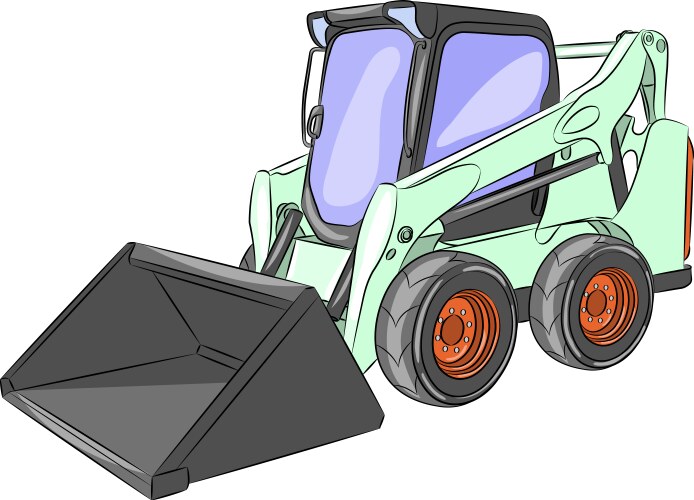 Mini Dozer Vector Mini bulldozer Royalty Free Vector Image - VectorStock