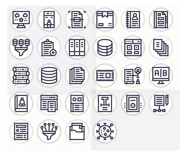 Structure of cloud computing pixel perfect – Royalty-Free Vector ...