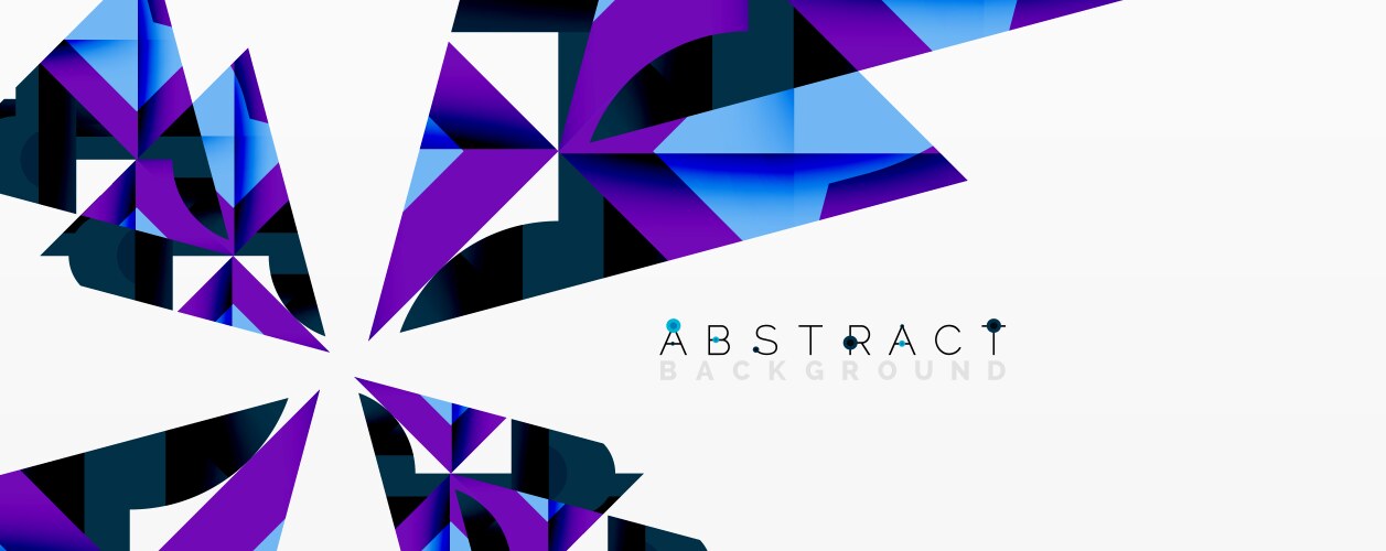 Geometric shapes create dynamic abstract design vector image