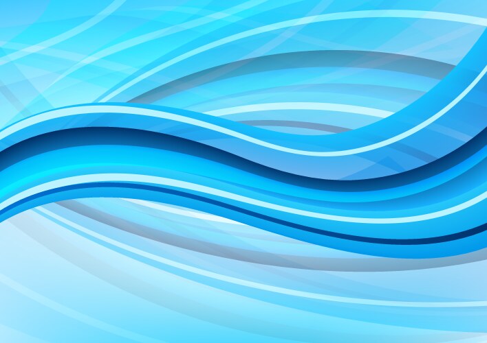 Blue and white waves package background Royalty Free Vector