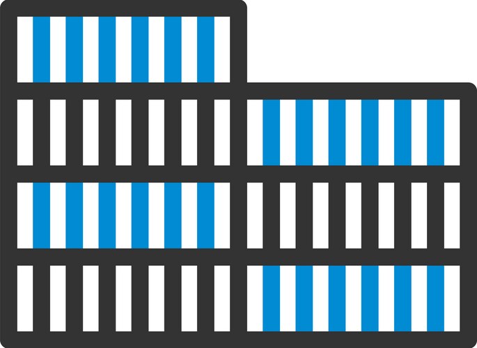 Container stack icon Royalty Free Vector Image