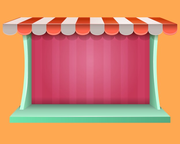 Store Pop-Up UI App Menu vector image