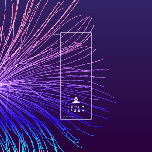 Point explode array with dynamic emitted vector image