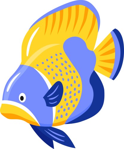 Angel fish Royalty Free Vector Image - VectorStock