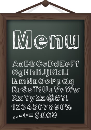 Cafe Menu Board Vector Images (over 8,200)