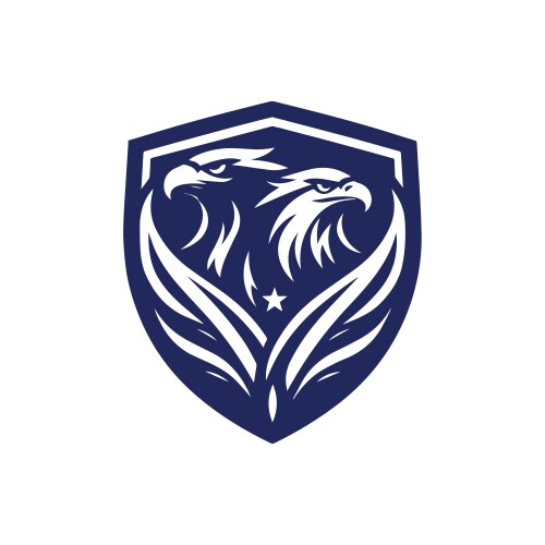 Eagle shield logo Royalty Free Vector Image - VectorStock