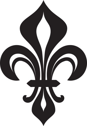 Fleur-de-lys flower de luce royal heraldic lily Vector Image
