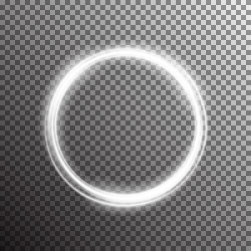White transparent swirl light effect background Vector Image