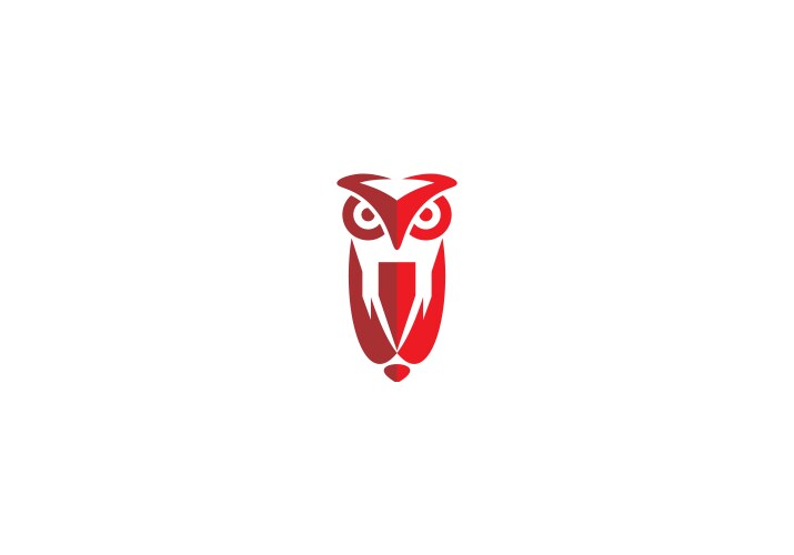 Abstract Bird Owl Logo Vector Image