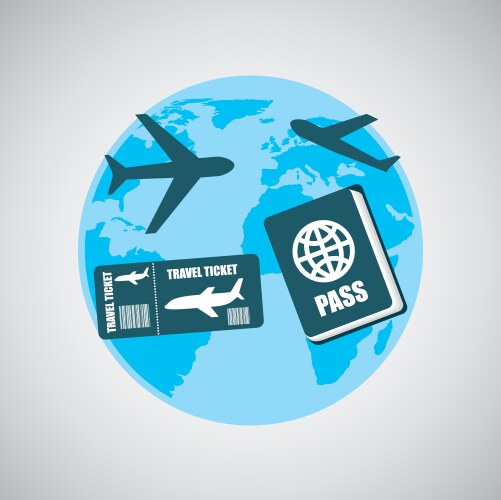 Airplane flight design – Royalty-Free Vector | VectorStock