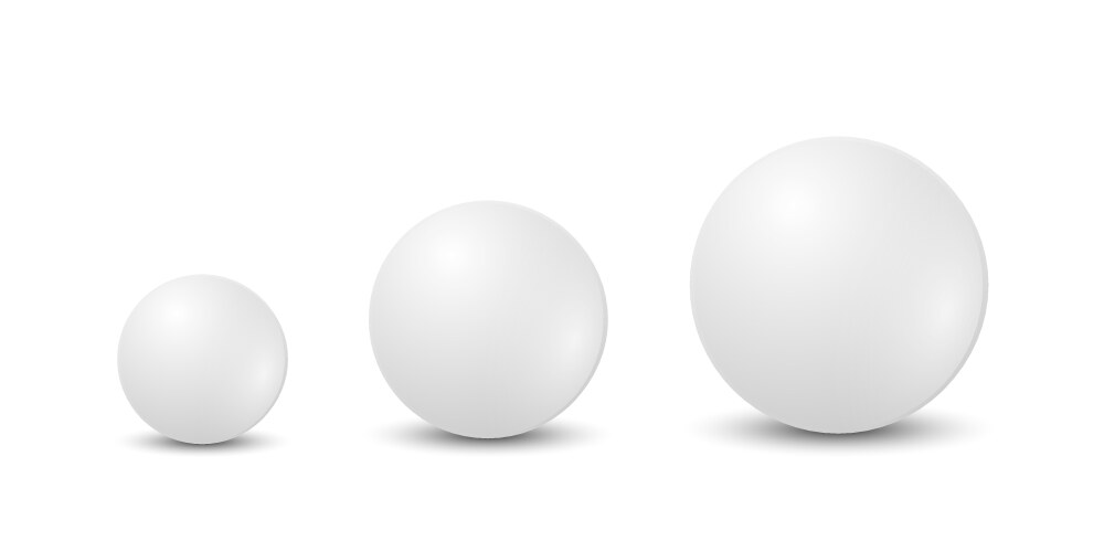 3d realistic white round pharmaceutical vector