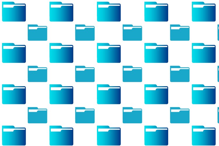 Abstract computer folder pattern background vector image