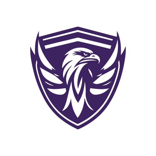 Eagle shield logo Royalty Free Vector Image - VectorStock