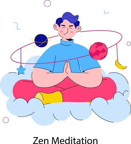 Meditation Royalty Free Vector Image - VectorStock