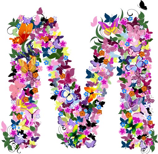 M Royalty Free Vector Image - VectorStock