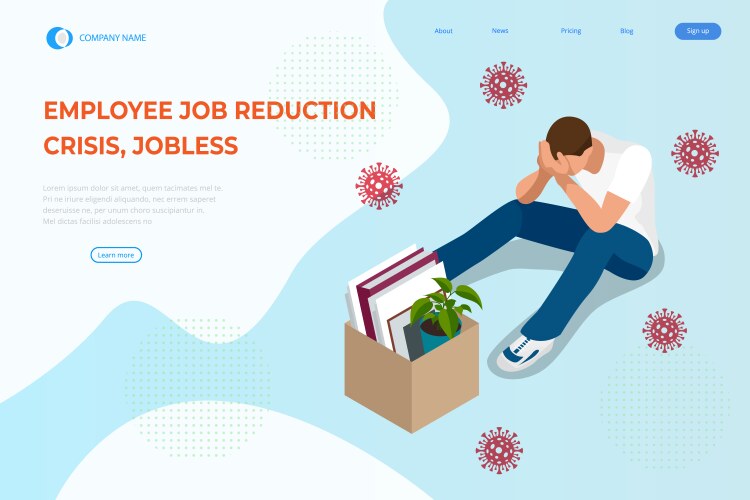 Job interview isometric flowchart Royalty Free Vector Image