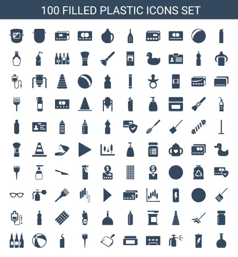Plastic icons (36975659) – Free Vector | VectorStock