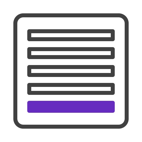 Structured interface simplified content display vektorbild